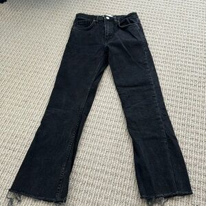 Zara black straight leg jeans